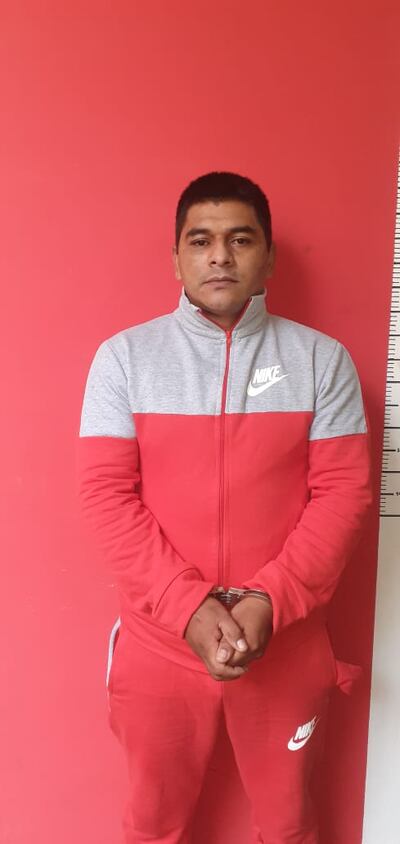 Walter Tadeo Caballero Giménez, detenido por asesinato.