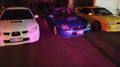 Los vehículos incautados durante el operativo policial en Hernandarias.