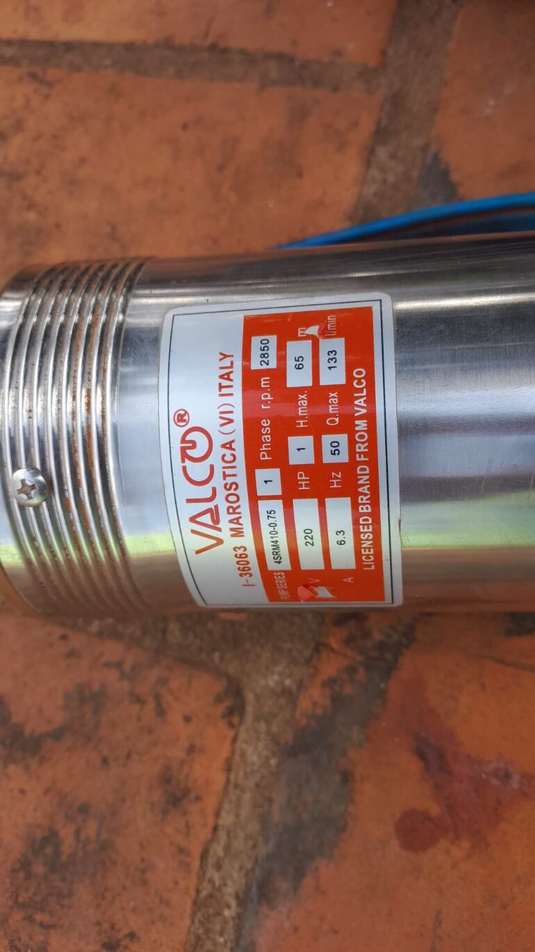 Bomba recuperada por la Policía.