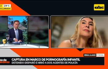 Fiscala Irma Llano en el programa Mesa de Periodistas.