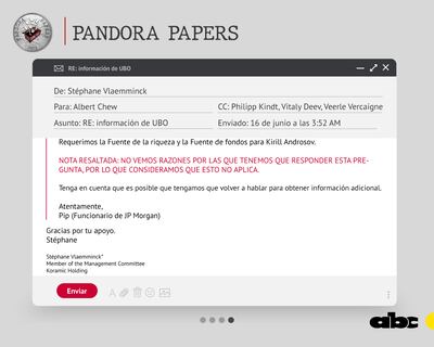 Representantes de Androsov intentan negarse a proveer datos puntuales sobre el empresario ruso, e incluso se muestras ofuscados por la insistencia de los bancos (4).