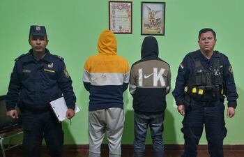 Los dos detenidos están en la Comisaría Primera a Disposición del Ministerio Público