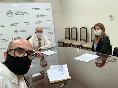 Reunión de la titular de Aseppe con el ministro Julio Mazzoleni