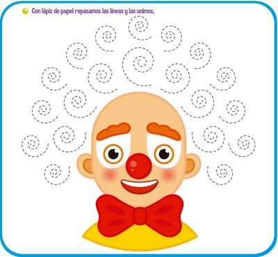 Ponemos cabello al payaso