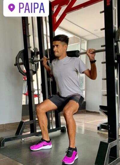 Derlys Ayala ya se entrena en Paipa. IG: @derlysrun