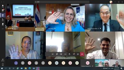 Una de las fotografías de la reunión virtual del Comité Conjunto del Acuerdo de Cooperación Económica entre ambos países, realizada en la fecha