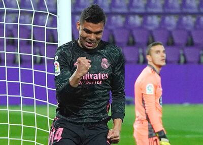 Casemiro le dio la victoria al Real Madrid.