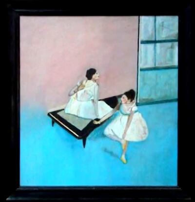 “Las bailarinas” de Carlos Federico Reyes, se encuentra en el Museo de la Danza “Tala Ern de Retivoff” del El Cabildo.