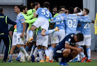 Lazio en el último minuto le igualó a Juventus.
