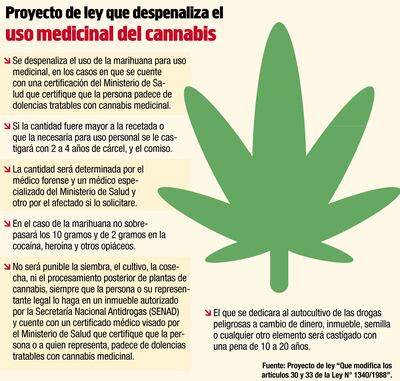 PROYECTO DE LEY QUE DESPENALIZA EL USO MEDICINAL DEL CANNABIS