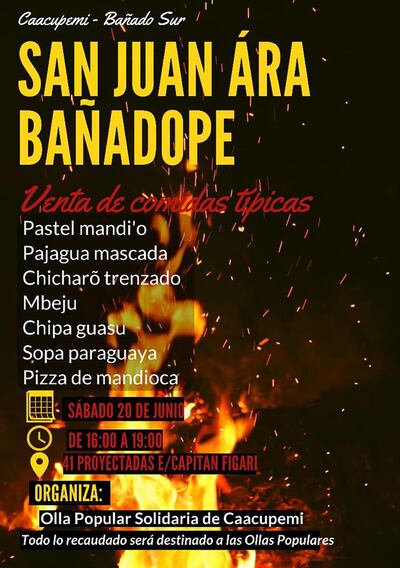 Afiche de invitación a participar del San Juan Ára y saborear las deliciosas propuestas típicas.