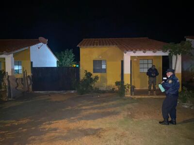 Residencia donde se produjo la balacera (Barrio Chaco í, ciudad de Capitán Bado)