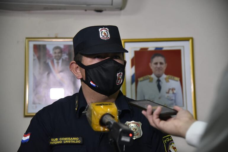 Subcomisario Antonio Cristaldo, subjefe de la comisaría 11ª Central.