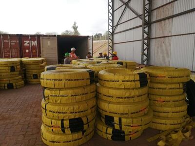 Las cubiertas de debían ir a remate, pero que fueron retiradas de la lista (Foto gentileza DNA).