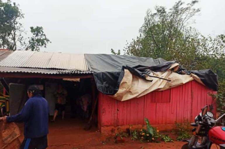 Temporal afectó a varias familias de Liberación