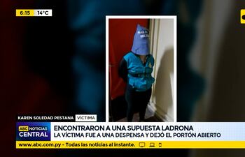 Encontraron a una supuesta ladrona en la casa