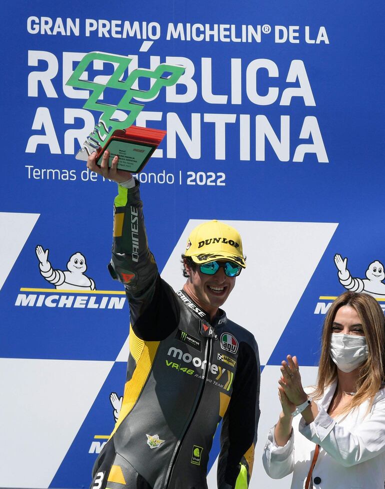 El italiano Celestino Vietti (Kalex) fue el vencedor en la categoría Moto2. (AFP).
