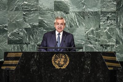 El presidente de Argentina, Alberto Fernández.