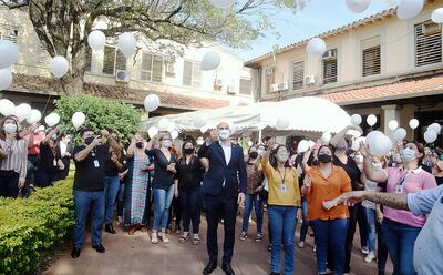 Ayer en sede del Ministerio de Salud se realizó  un acto, encabezado por el ministro Julio Mazzoleni, en memoria de la primera funcionaria administrativa fallecida por covid-19.