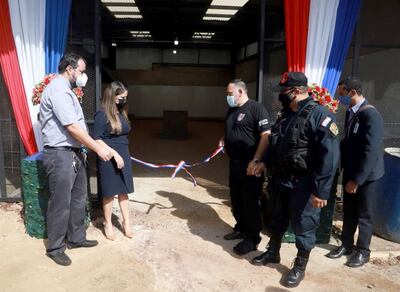 Acto de inauguración de las mejoras introducidas en el penal.
