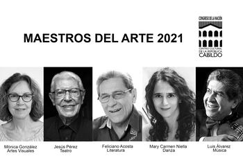 Los Maestros del Arte 2021 serán distinguidos en octubre.