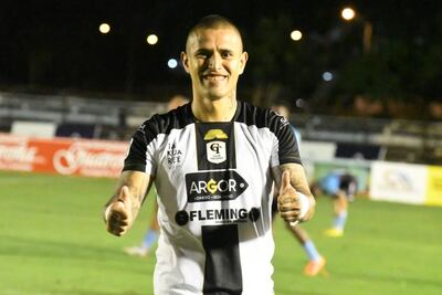 Víctor Hugo Ayala, autor del gol en la capital del cuarto departamento. Foto: Ana Calderón.