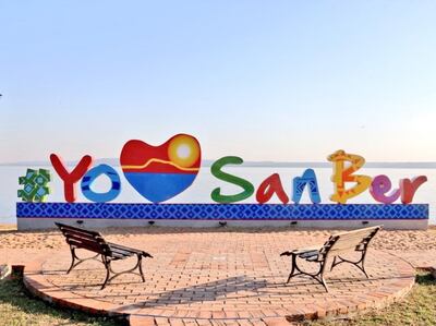 Uno de los sitios preferidos por los visitantes de San Ber para tomarse la foto del recuerdo o para las redes sociales.