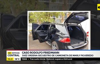 Juez ordena secuestro de la camioneta de Marly Figueredo