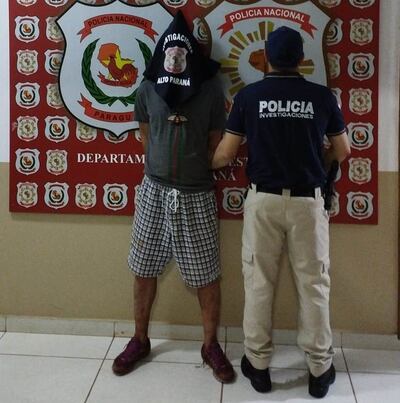 Vicente Darío Gutiérrez Giménez, detenido.