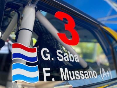 Gustavo Saba, en el Rally de Alto Paraná 2022.