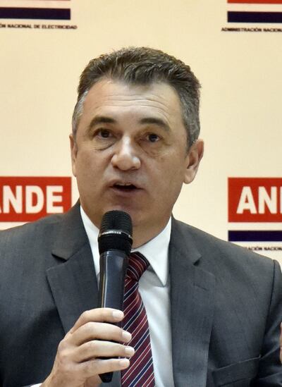 El presidente de la ANDE, Ing. Luis Villordo.