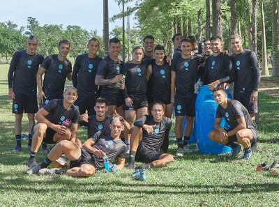 El plantel de Guaireña sigue con los trabajos de pretemporada en la ciudad de Ybycuí.