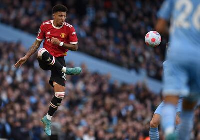 Jadon Sancho, delantero del Manchester United.