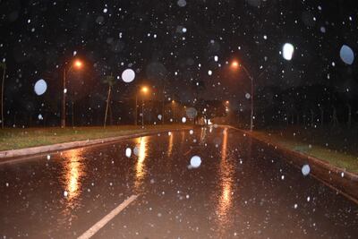 Las precipitaciones comenzaron a la madrugada y se extendieron durante casi toda la mañana.