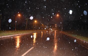 Las precipitaciones comenzaron a la madrugada y se extendieron durante casi toda la mañana.