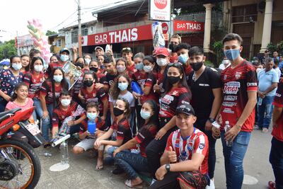 Ciclistas de la comunidad de San Blas de la ciudad de Presidente Franco, Alto Paraná.