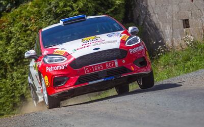 Fabrizio Zaldívar y Fernando Mussano quedaron cuartos en la Clase 3 del Rally de Ferrol, sobre asfalto.