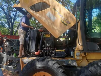 Equipos viales en mal estado en San Roque González