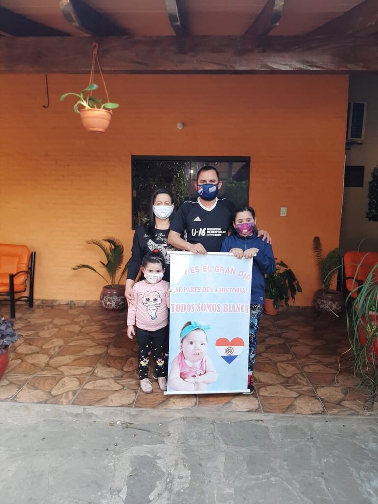 Familias enteras se comprometen para la gran campaña solidaria para Bianca en la ciudad de San Antonio.