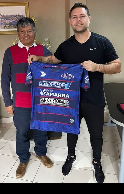 Daniel Farrar (36 años), fue presentado ayer como nuevo entrenador de Independiente de Campo Grande (Foto: Independiente CG)