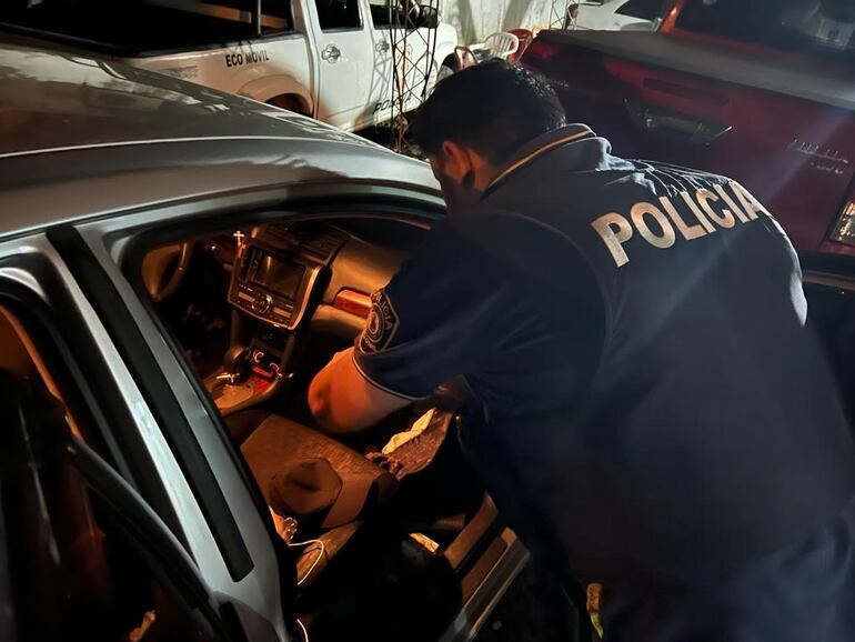 Vehículo incautado.