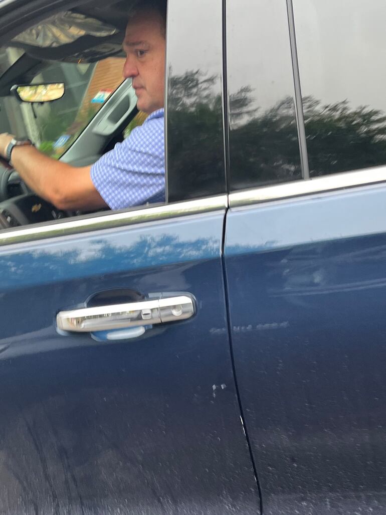 Fotografía del supuesto responsable del atropellamiento de un perro.