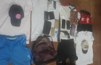 Lo incautado por los agentes policiales corresponden a las pertenencias de las víctimas.