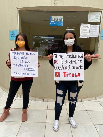 Estudiantes de Facultad de Enfermería y Obstetricia exigen rematriculación y prácticas.