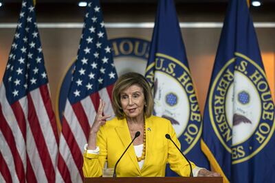 La líder estadounidense Nancy Pelosi. (AFP)