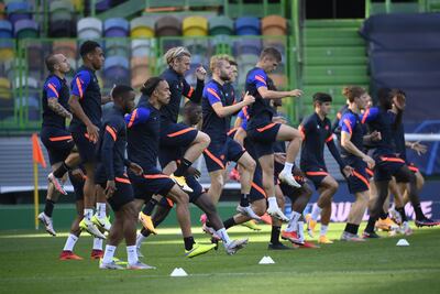 Leipzig se prepara para el partido ante el Atlético Madrid.