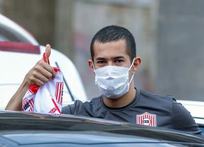 Pulgar arriba de Luis Fernando Cáceres Maciel (24 años), quien totaliza 23 encuentros y dos goles con Sportivo San Lorenzo.