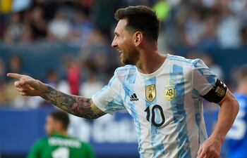 Lionel Messi suma 86 goles con la selección argentina.