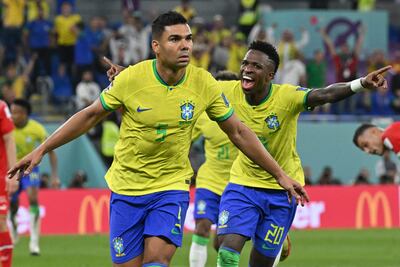 Casemiro fue el autor del gol del triunfo de Brasil ante Suiza
