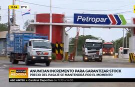Petropar: anuncian incremento para garantizar stock de combustibles